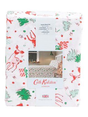 CATH KIDSTON Ditsy Deer Holiday Sheet Set